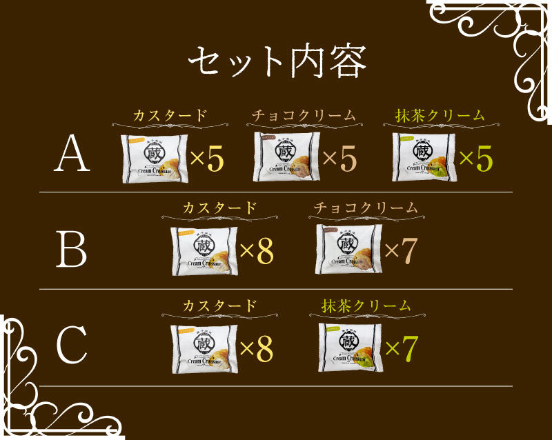 蔵家 クリームクロワッサン 15個セット
